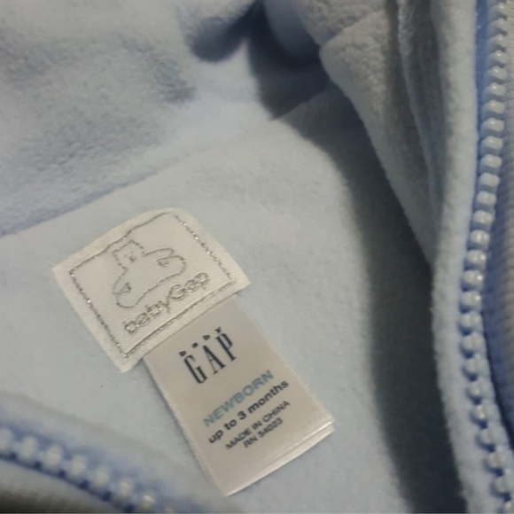 GAP Navy Blue Fleece Baby 2 Piece Winter Set 0-3M - Picture 2 of 8